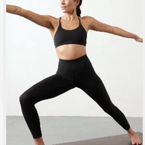 Athleta Transcend 7/8 legging - NEW - Large - Black - yoga sculpt Pilates tights